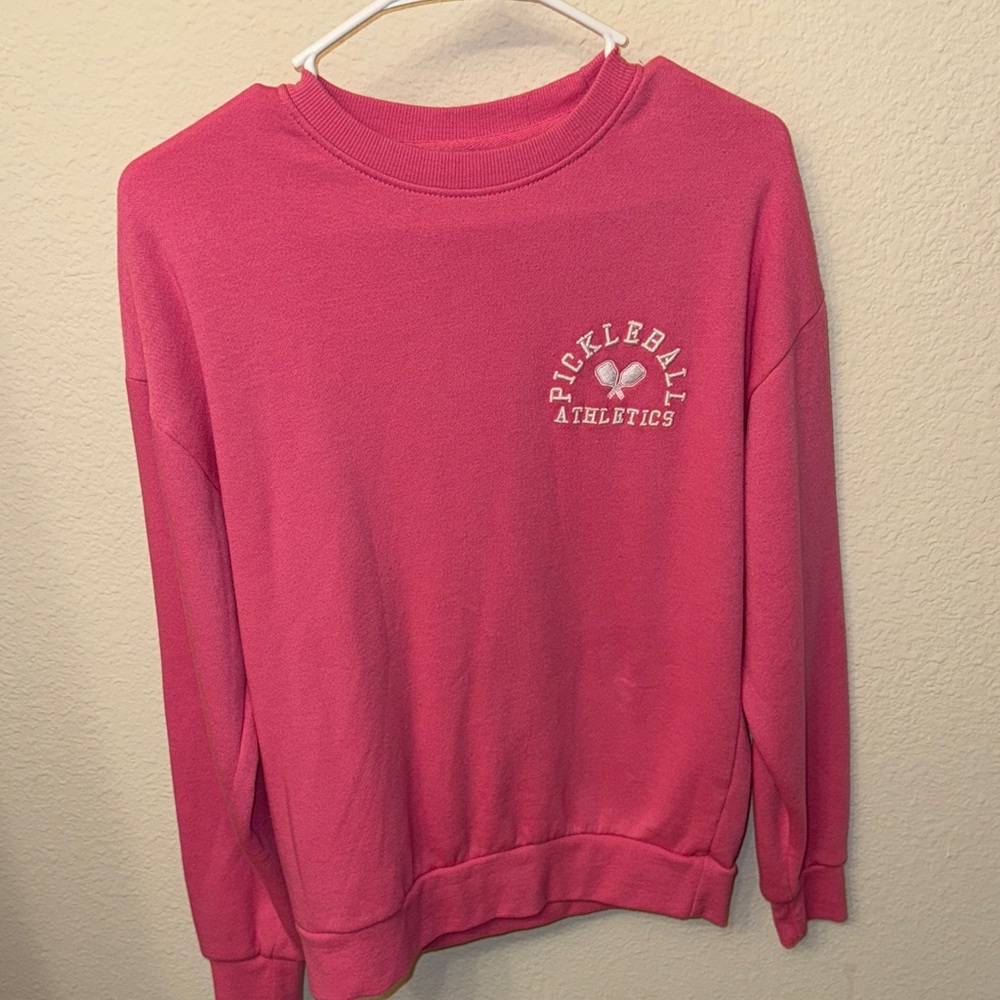 Pink Sweatshirt “Pickleball Athletics”